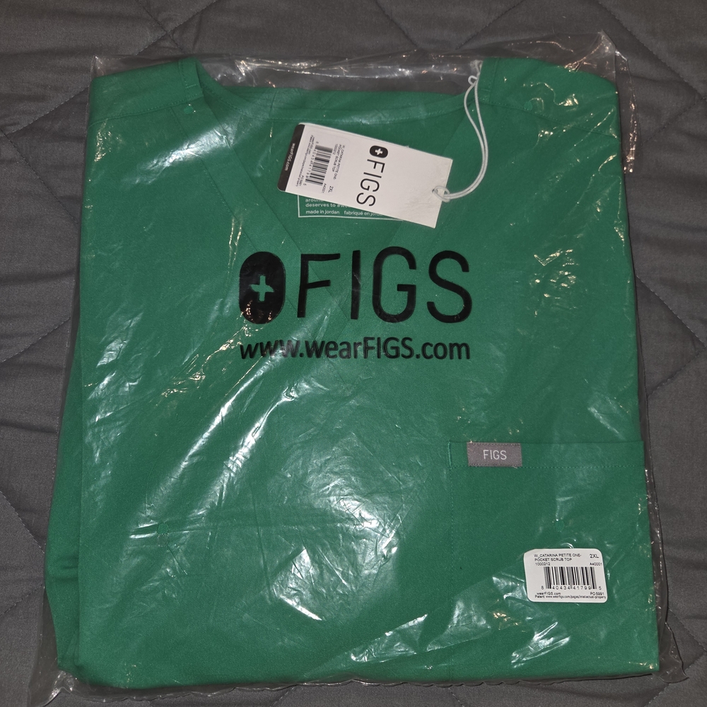 Figs Catarina Emerald Green Shirt